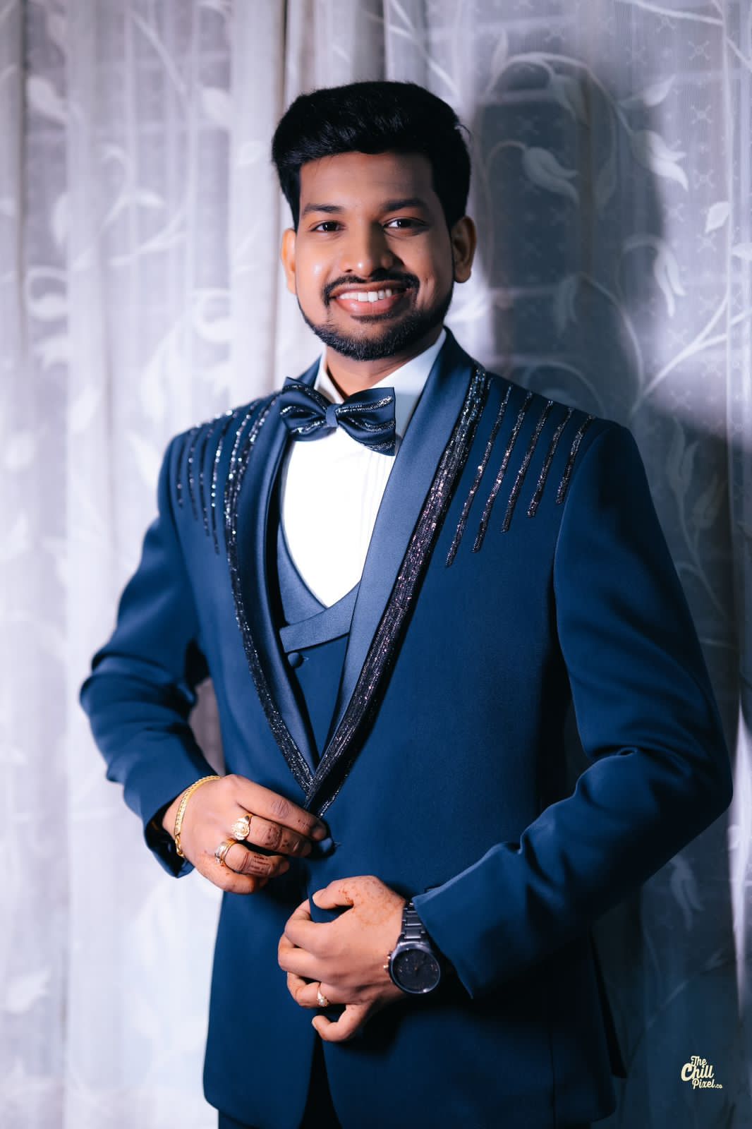 Embroidery tuxedo